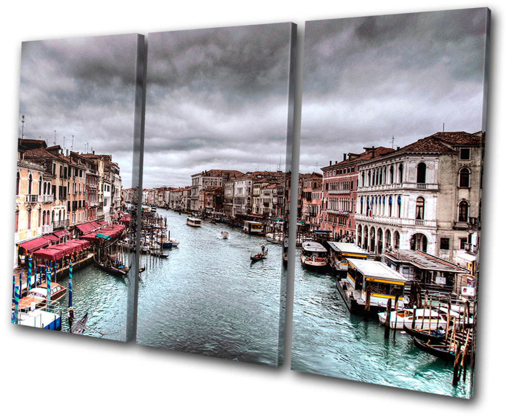 City Venice Italy Treble Canvas Wall Art Picture Print VA | eBay