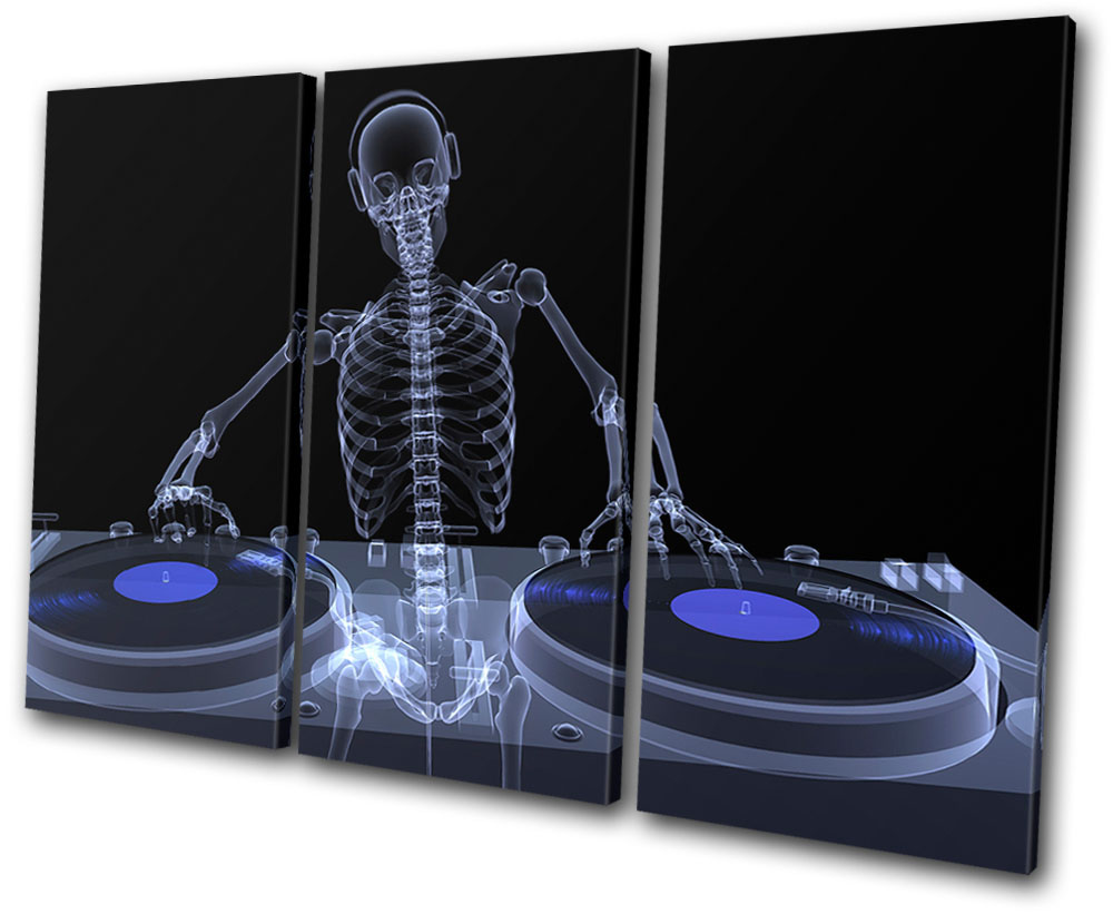 Modern Music Speaker DJ TREBLE CANVAS WALL ART Box Framed Print
