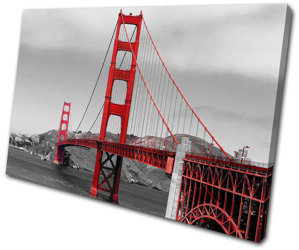 Westernfertility Com Landmarks Golden Gate Bridge Treble Canvas Wall Art Picture Print Va Home Garden Home Decor Posters Prints