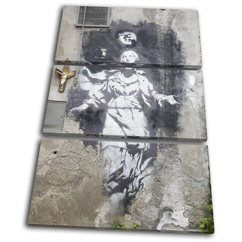 Poster Toile Street Art Banksy – Rat Graffiti Pop – Impression Moderne – Bold Bloc Design