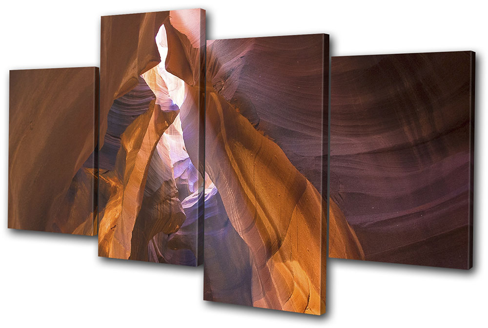 Slot Canyon Utah Landscapes MULTI CANVAS WALL ART Picture Print | eBay